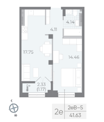 Квартира в ЖК NEVA RESIDENCE