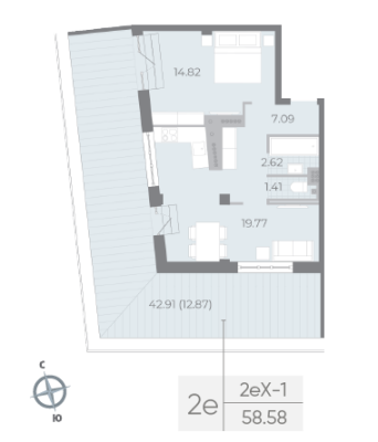 Квартира в ЖК NEVA RESIDENCE