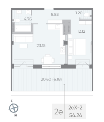 Квартира в ЖК NEVA RESIDENCE
