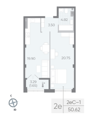 Квартира в ЖК NEVA RESIDENCE