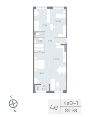 Квартира в ЖК NEVA RESIDENCE