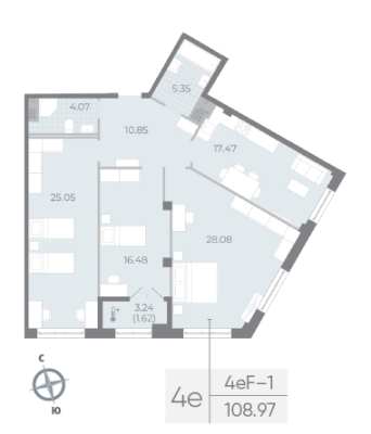 Квартира в ЖК NEVA RESIDENCE