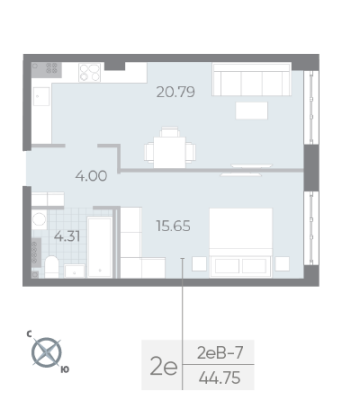 Квартира в ЖК NEVA RESIDENCE