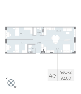 Квартира в ЖК NEVA RESIDENCE