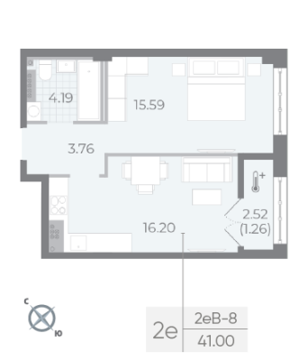 Квартира в ЖК NEVA RESIDENCE