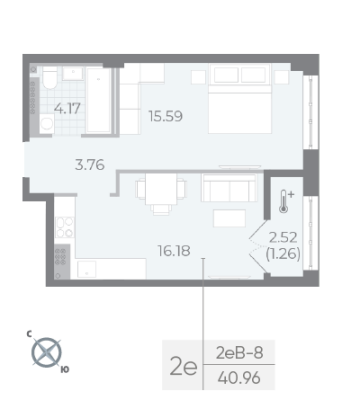 Квартира в ЖК NEVA RESIDENCE