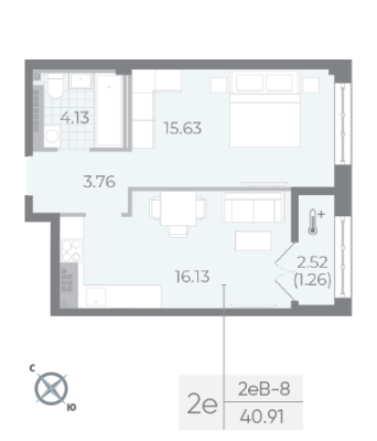Квартира в ЖК NEVA RESIDENCE