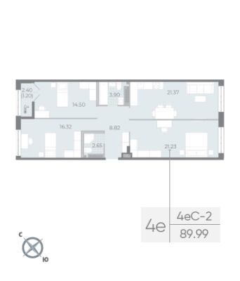 Квартира в ЖК NEVA RESIDENCE
