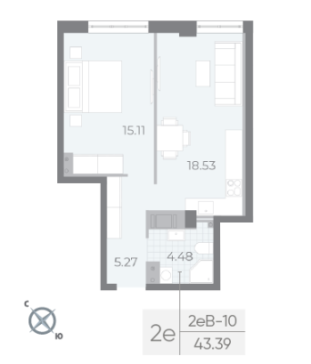 Квартира в ЖК NEVA RESIDENCE