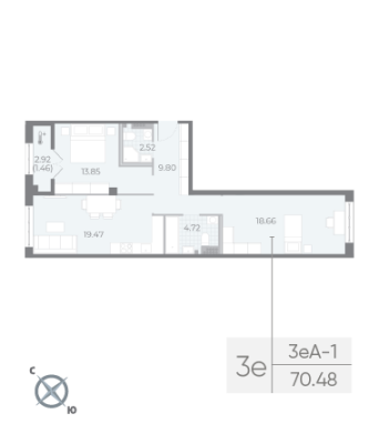 Квартира в ЖК NEVA RESIDENCE