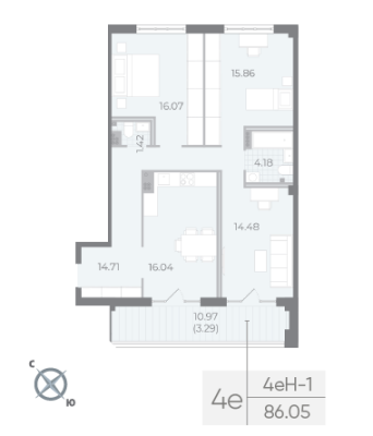 Квартира в ЖК NEVA RESIDENCE