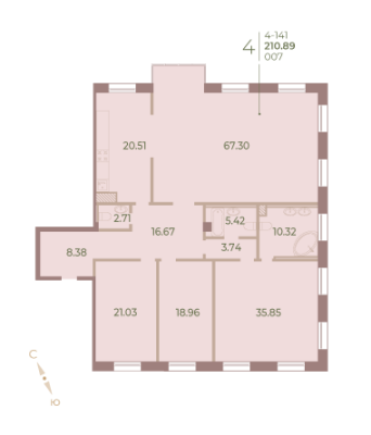 Квартира в ЖК Neva Haus