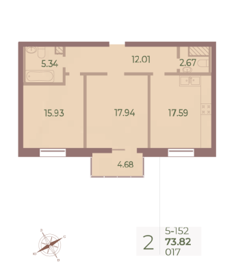 Квартира в ЖК Neva Haus