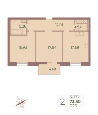 Квартира в ЖК Neva Haus