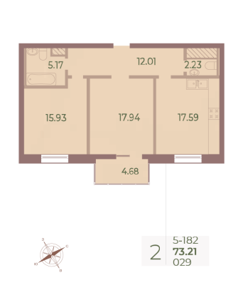 Квартира в ЖК Neva Haus