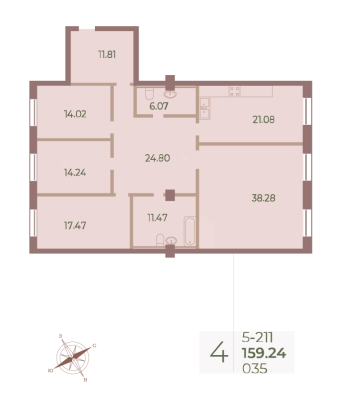 Квартира в ЖК Neva Haus