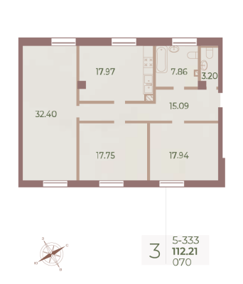 Квартира в ЖК Neva Haus