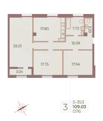 Квартира в ЖК Neva Haus