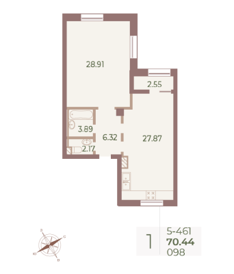 Квартира в ЖК Neva Haus
