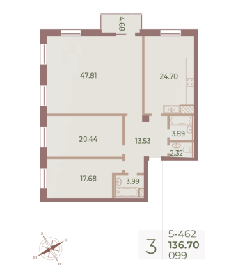 Квартира в ЖК Neva Haus