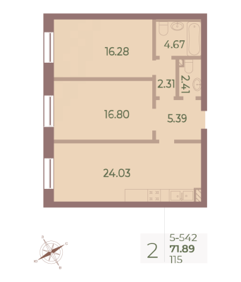 Квартира в ЖК Neva Haus
