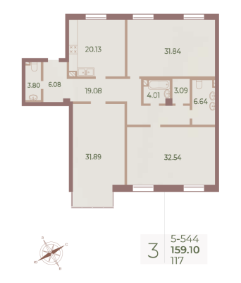 Квартира в ЖК Neva Haus