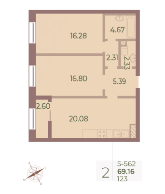 Квартира в ЖК Neva Haus