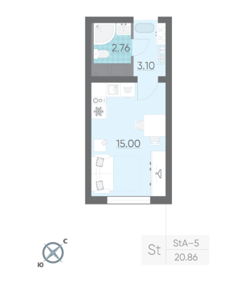 Квартира в ЖК Ручьи
