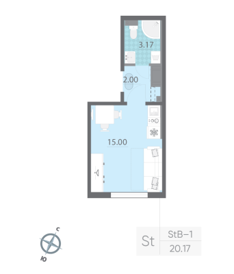 Квартира в ЖК Ручьи