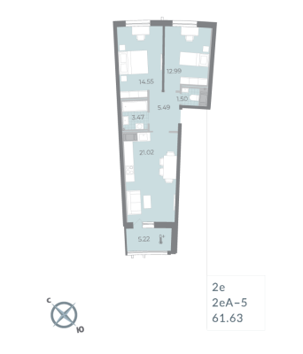 Квартира в ЖК Морская набережная. SeaView