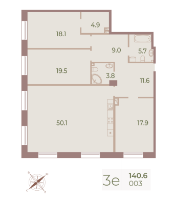 Квартира в ЖК Neva Haus