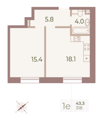 Квартира в ЖК Neva Haus