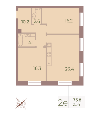 Квартира в ЖК Neva Haus