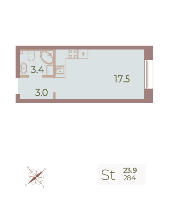 Квартира в ЖК Neva Haus