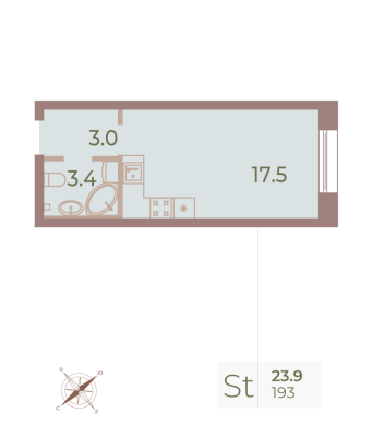 Квартира в ЖК Neva Haus