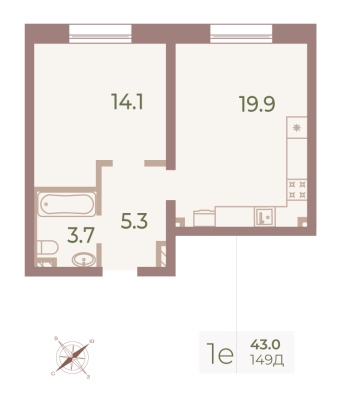 Квартира в ЖК Neva Haus