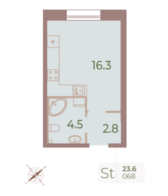 Квартира в ЖК Neva Haus