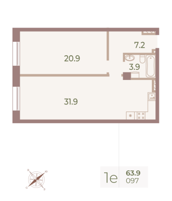Квартира в ЖК Neva Haus