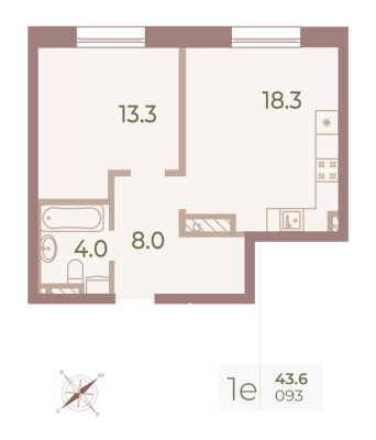 Квартира в ЖК Neva Haus