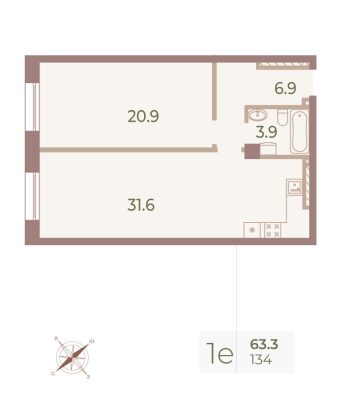 Квартира в ЖК Neva Haus
