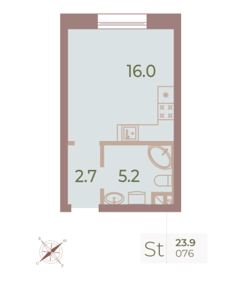 Квартира в ЖК Neva Haus