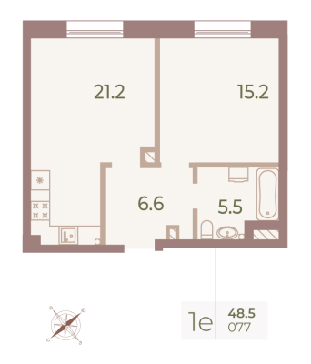 Квартира в ЖК Neva Haus