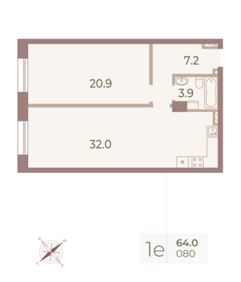Квартира в ЖК Neva Haus
