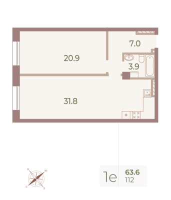 Квартира в ЖК Neva Haus
