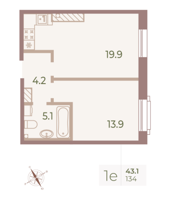 Квартира в ЖК Neva Haus