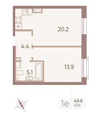 Квартира в ЖК Neva Haus