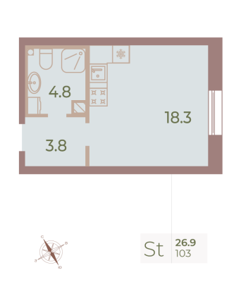 Квартира в ЖК Neva Haus