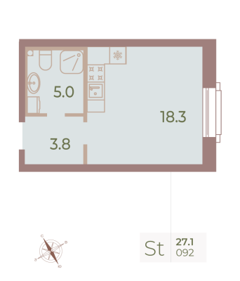 Квартира в ЖК Neva Haus