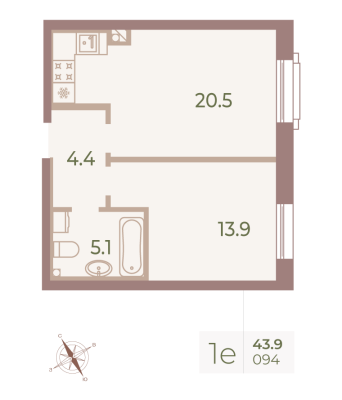 Квартира в ЖК Neva Haus