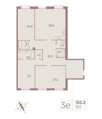 Квартира в ЖК Neva Haus